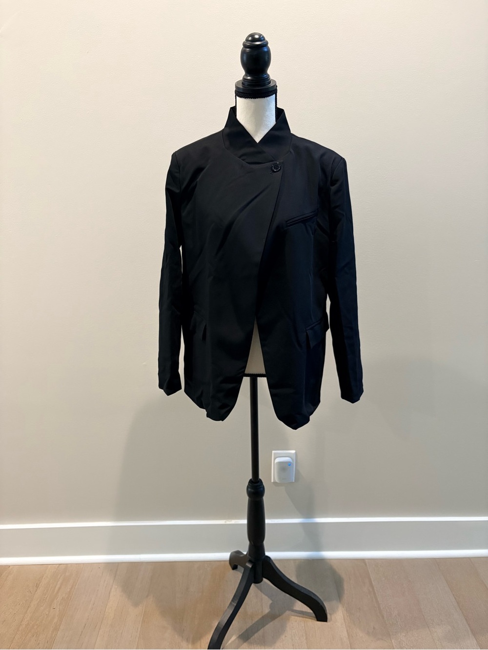 Black Women's Asymmetrical Jacket